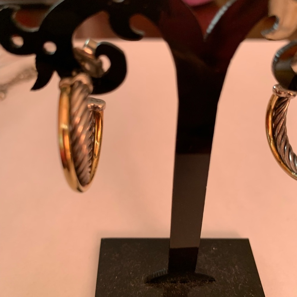 David Yurman hoop earrings